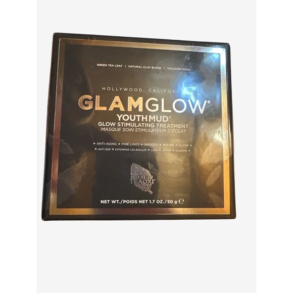 GlamGlow YouthMud Glow Stimulating Treatment Mask 1.7 oz Skincare Facemask - Picture 3 of 3